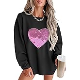 MARZXIN Women 2026 Holiday Casual Mardi Gras Sweatshirts Long Sleeve Sequin Sweatshirt Fashion Glitter Hoodies Outfits