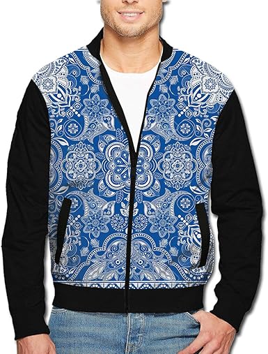 mens floral track jacket