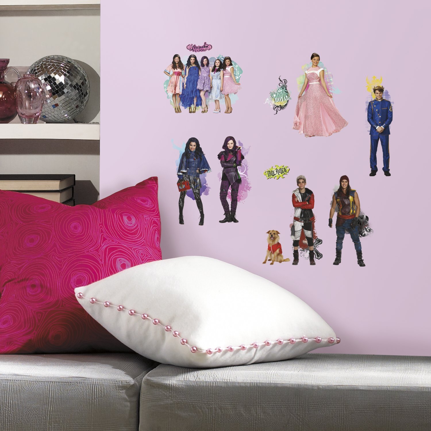 RoomMates Disney's Descendants Wall Stickers, Vinyl, Multi, 28x3x9 cm