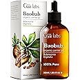 Gya Labs Organic Baobab Oil for Hair, Skin & Face - 100% Pure Natural Baobab Seed Carrier Oil - Comforting & Nourishing (1.69 Fl Oz)