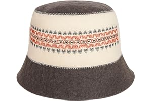 SHSH trade group Ukrainian Wool Sauna Hat Embroidered Ornament Vyshyvanka Ukraine Banya Bucket Sauna Hat for Women and Men Finnish