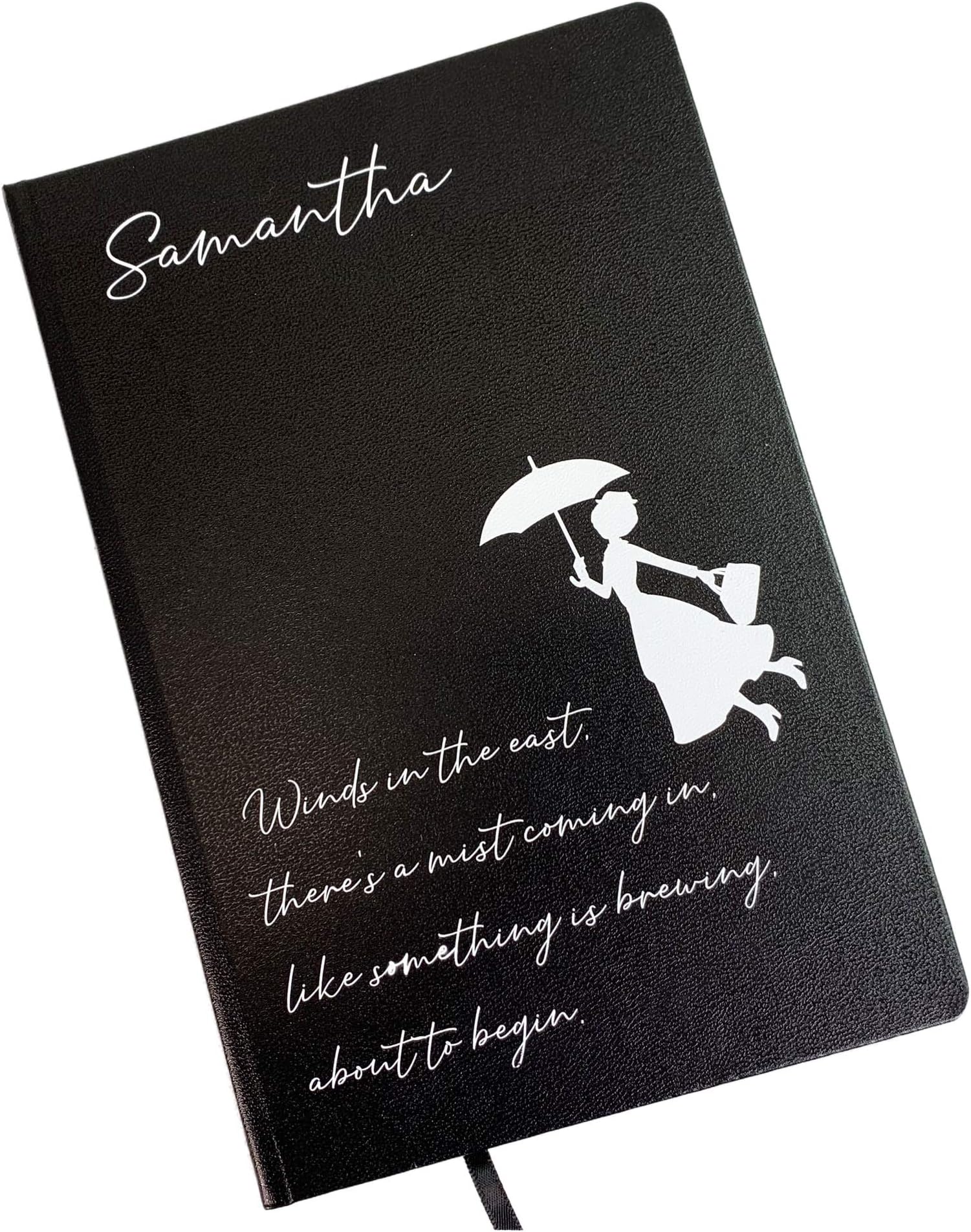 Personalised Mary Poppins Quote A5 Lined Luxury Hardback Notebook