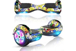 UNI-SUN Hoverboard, 6.5" Two Wheel Hoverboard with Bluetooth and Lights, Hoverboard for Kids Ages 6-12