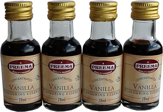 4 x 28ml Vanilla Essence Concentrated Flavouring: Amazon.co.uk: Health