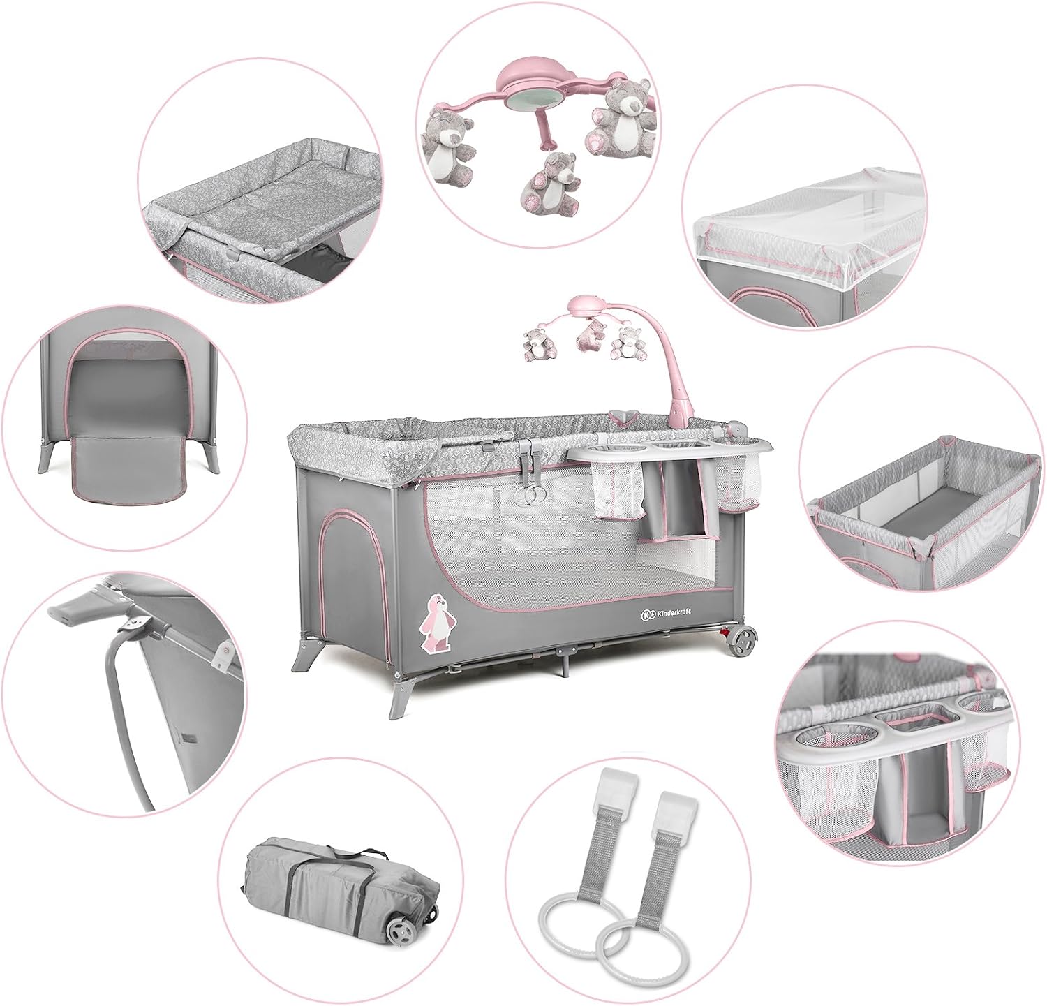 kinderkraft travel cot joy