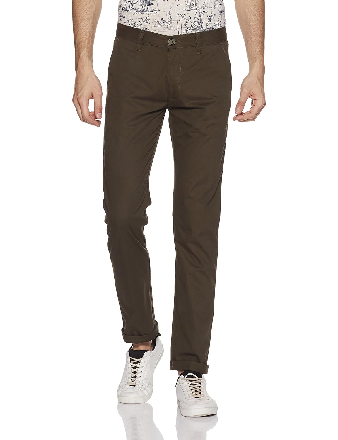 peter england men's chino casual trousers