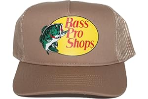 OUTDOOR APPAREL DISTRIBUTION Authentic Fishing & Hunting Mesh Back Trucker Hat - The Ultimate Accessory for Outdoor Activies (US, Alpha, One Size, Khaki)