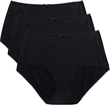 black cotton knickers