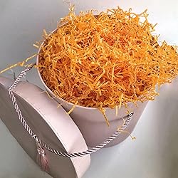 Zankubom 1/2LB Orange Crinkle Cut Paper Shred