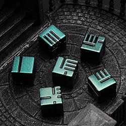 FONVGOGO D6 Dice Set 6 Pcs 16mm, Cool Fancy 6 Sided