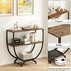 GILLAS 3 Tier Console Tables, 30" Height Entryway