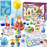 UNGLINGA 111 Experiments Science Kit for Kids, Chemistry Set, S.T.E.M Toys Boys Girls Birthday Gifts, Volcano, Crystal, Physics Lab Educational Learning Project