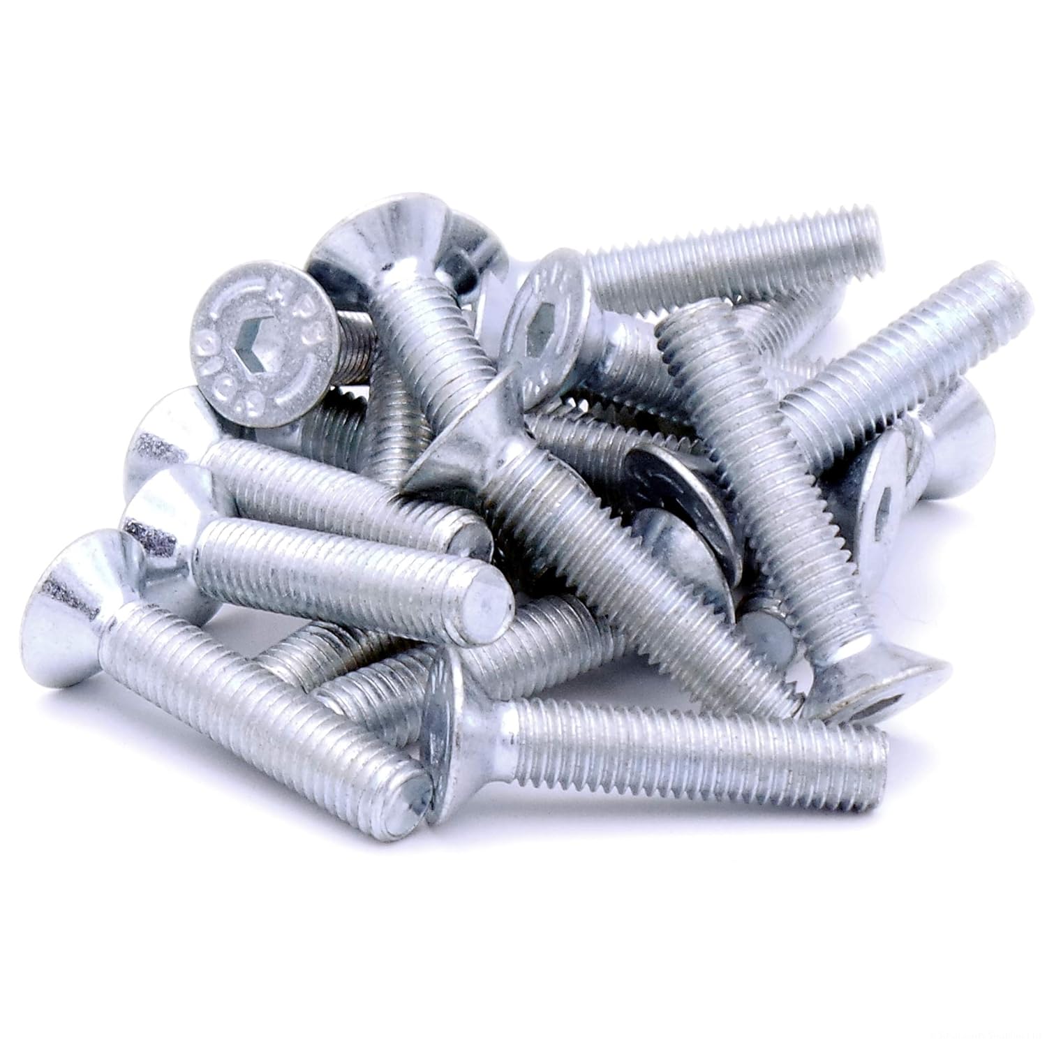 M8 (8mm x 40mm) Hex Socket Countersunk Machine Screw (Bolt) Steel