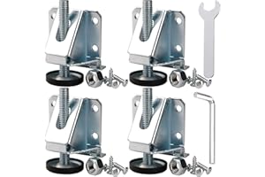 Anwenk Leveling Feet Heavy Duty Furniture Levelers Adjustable Table Leg Leveler w/Lock Nuts for Furniture,Table, Cabinets, Workbench,Shelving Units and More
