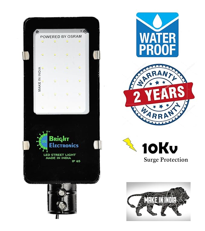 Bright LED Metal 36w LED Street Lights Outdoor Waterproof (BRSL_36w_0_01, White) - Pack of 1