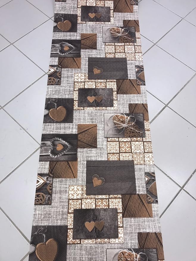 Tappeto meandro canna fucile cucina su misura ( a metraggio ) largo 50