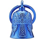 Motorcycle Men Bells - Motorcycle Angel Bell for Men Women,Bell Biker Accessory,Guard Riding Safety (Black)