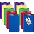 Alitte Small Notebooks, Spiral Notepads 3x5 - (Bulk Pack of 25) Pocket Notebook, Memo Pads For Home, Office, College, School - Lined College Ruled Paper - 5 Colored Notebooks, 75 Sheets Per Notebook