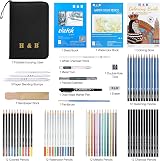 H & B 75Pcs Drawing Set with Watercolor, Metallic Pencils & Sketchbook view 2