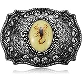 KOORASY Western Scorpion Belt Buckle for Men, Texas American Novelty 3D Scorpion Belt Buckles Halloween