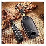 Ysbxitu Leather Smart Key Fob Cover with Keychain