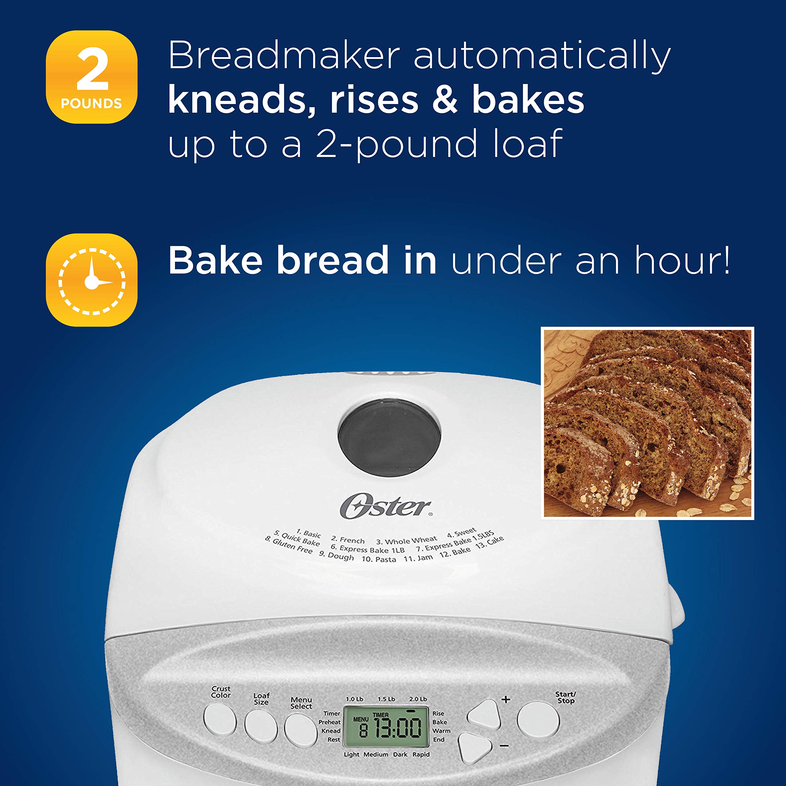 Galleon Oster Expressbake Bread Maker With GlutenFree Setting, 2