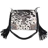Merbaa Women Natural Cowhide Leather Ladies Leather Purse Handbag With Adjustable Detachable Strap