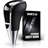 SHIFTIN Replacement Gear Shift Knob Shifter for Toyota Lexus Scion Acura Mazda CX 5 6 3 9 Chrysler Dodge, Fits Automatic 8mm M8 Shifters, Aftermarket Car Interior Acessory (Black/Piano Black)