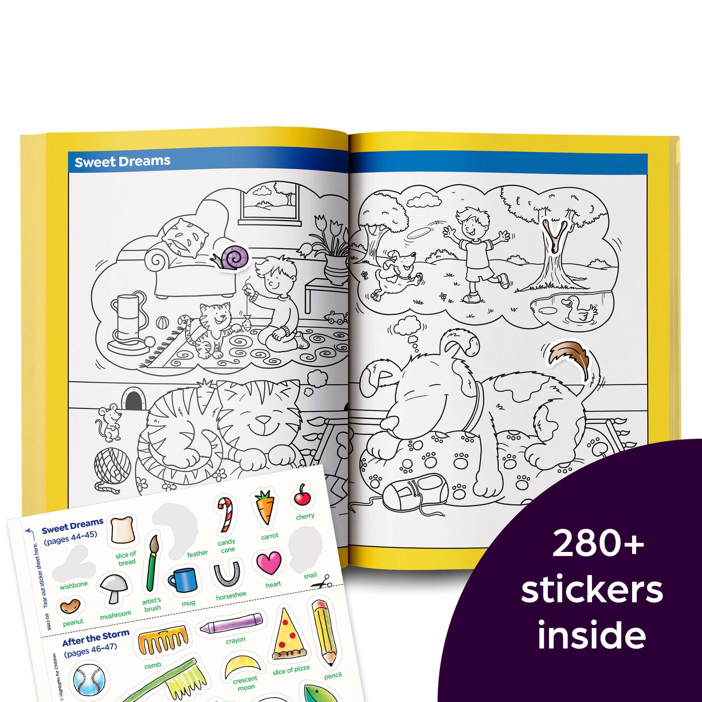 Pet Sticker Puzzles (Highlights? Sticker Hidden Pictures)