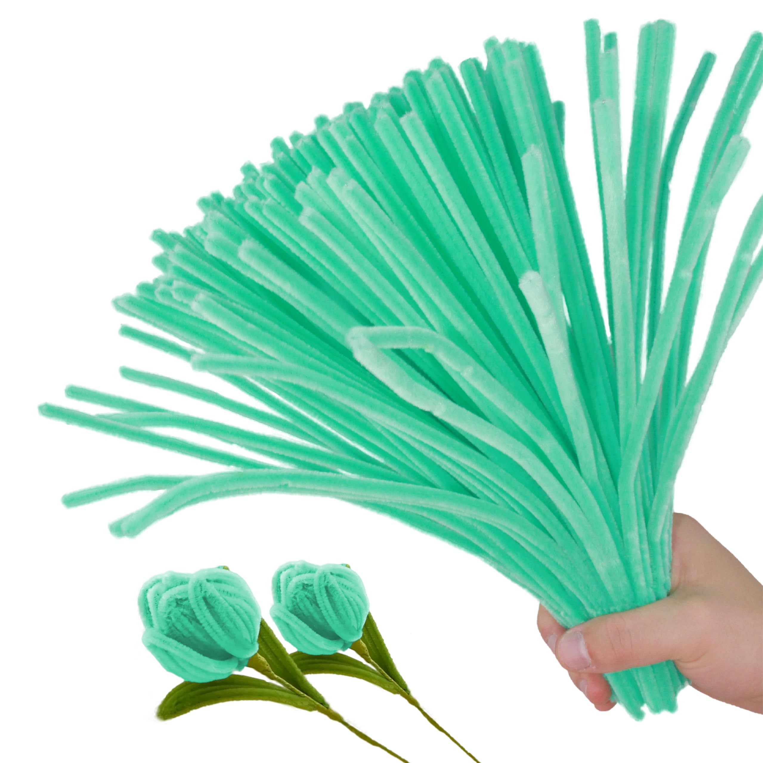 ESUOHYM 200PCS Upgraded Macaron Green Colors Pipe