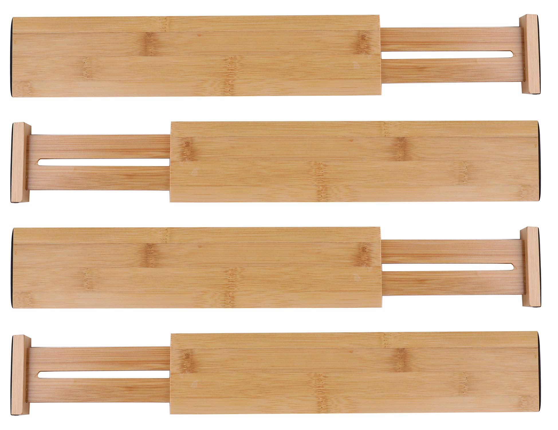 Buy Lawei 4 Pack Bamboo Drawer Dividers Adjustable Expandable Drawer