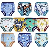 MOEMOE BABY Training Underwear 10 Packs Absorbent Potty Training Pants for Boys and Girls Cotton Pee Pants 2-9T