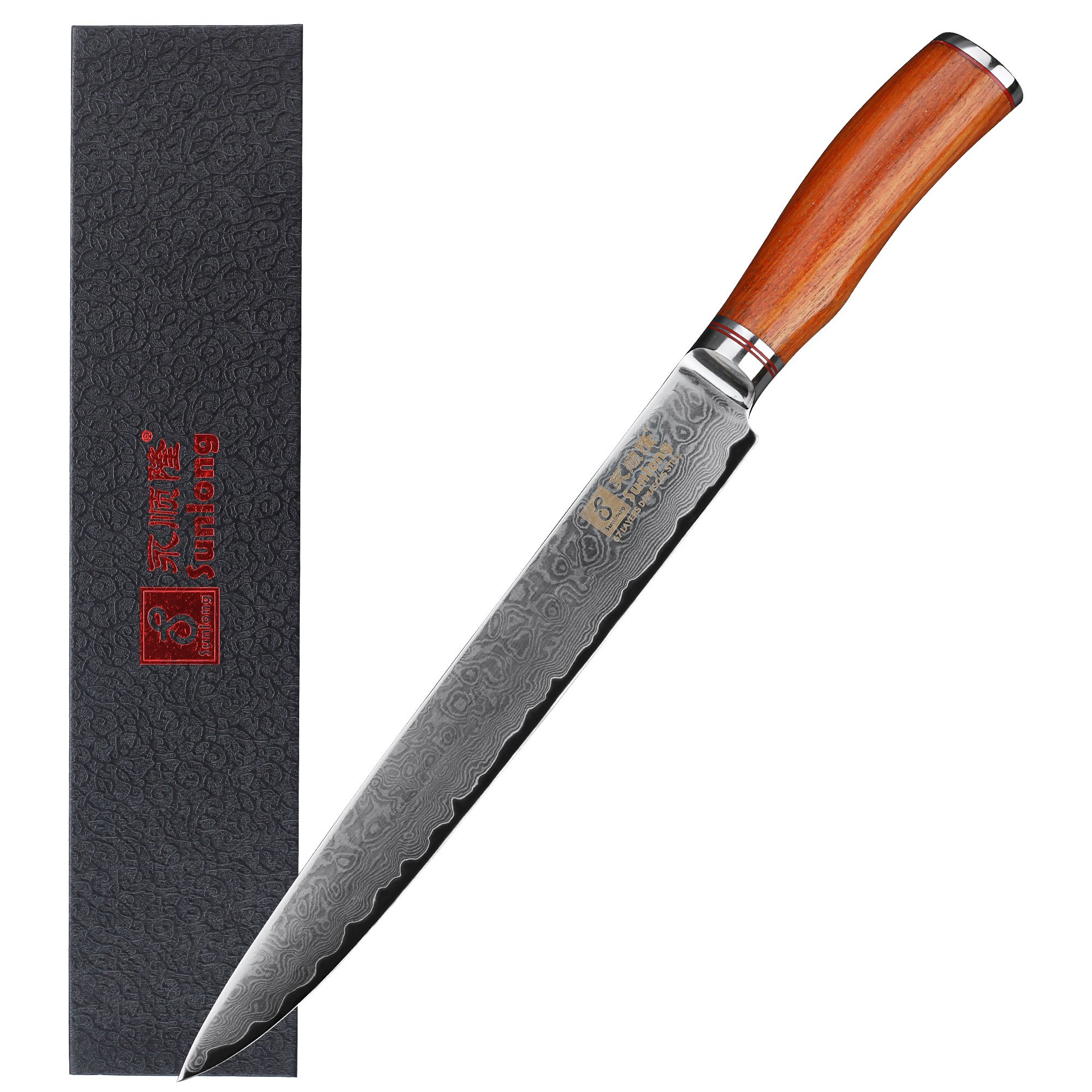 Sunlong 10 Inch Sashimi Sushi KnifeYanagi Raw Fish Slicing Knife