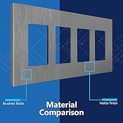 LIDER Brushed Finish Decorator Switch