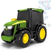 John Deere Bubble N Go Tractor - Battery Powered Bubble Tractor Toy - 3+ | ABS Plastic, 7.5 x 4.7 x 5.8 in, 4 oz Solution Included, Obstacle Avoidance Sensors, Ages 36 Months And Up