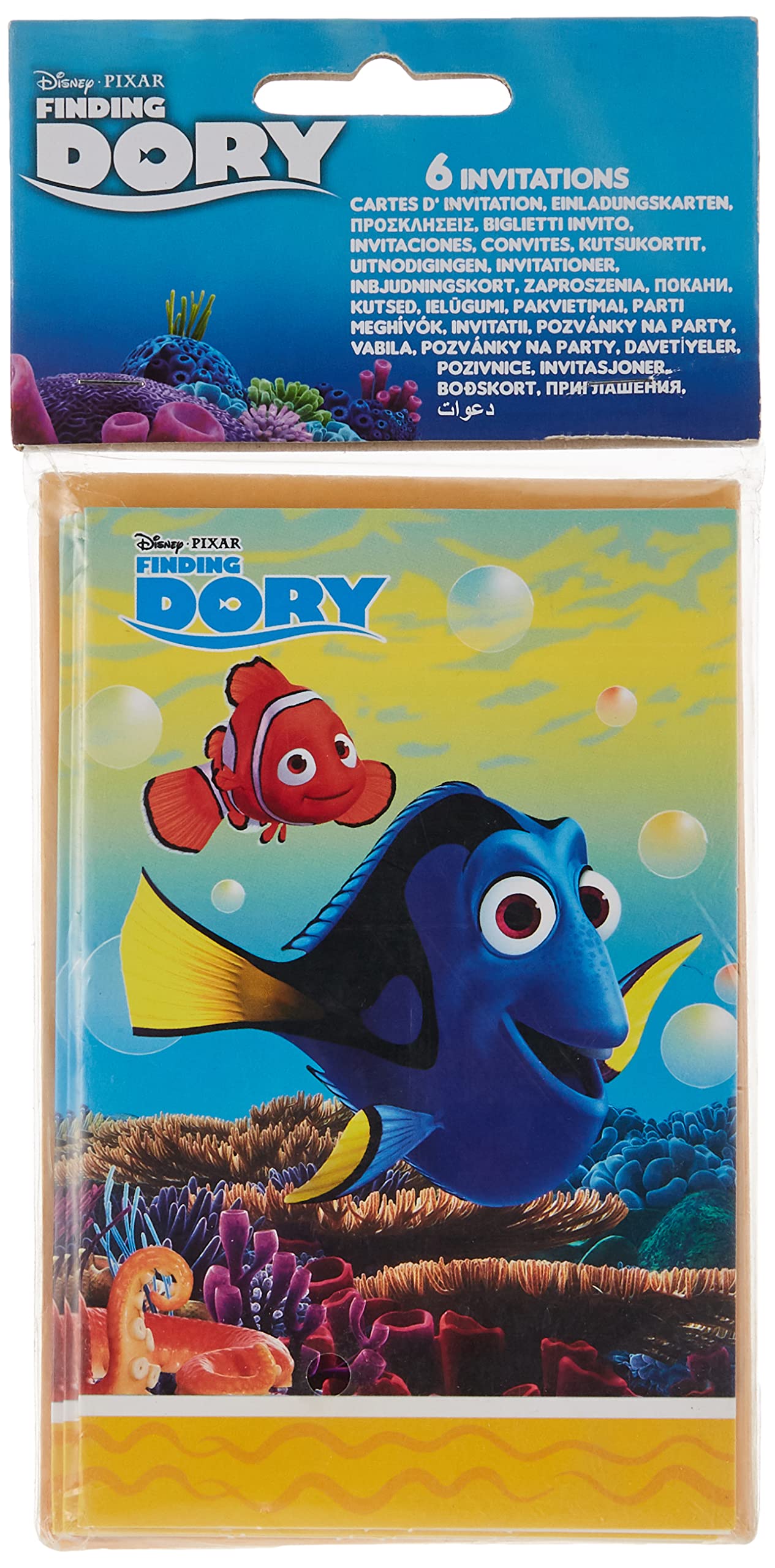 Folat - Disney Finding Dory Invitations - 6 pieces