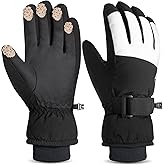 RIGWARL Kids Ski Snow Gloves Waterproof, Kids Winter Gloves for Boys Girls Snowboarding Sledding Ice Skating Snowball Fight