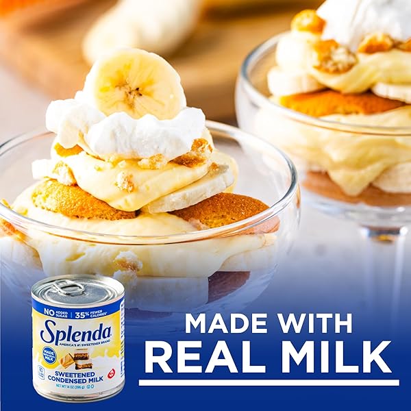 SPLENDA REDUCED CALORIE SWEETENED CONDENSED MILK, NO SUGAR ADDED, 14 OUNCE CAN