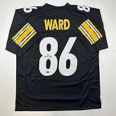 Facsimile Autographed Hines Ward Pittsburgh Black Reprint Laser Auto Football Jersey Size Men's XL
