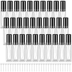 Domensi 30 Pcs Glass Perfume Travel Refillable