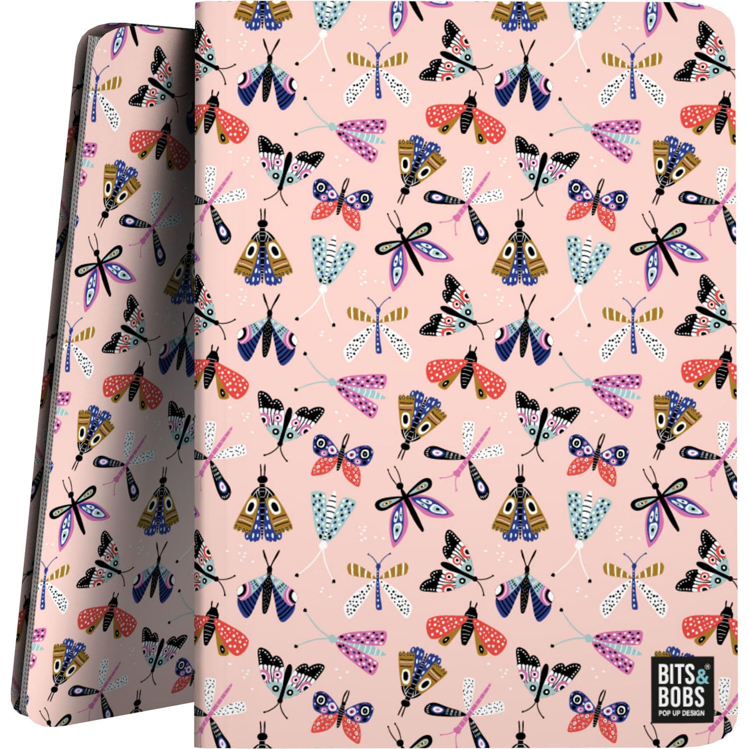 Grafoplás Bits&Bobs Collection of 30 Clear Pockets A4 Flexible Cover Collection Bits&Bobs Pop Up Design, Butterfly, Polypropylene, Perfect for Organizing Your School Supplies