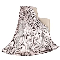 MACEVIA Flannel Fleece Twin Blanket for Couch, 3D
