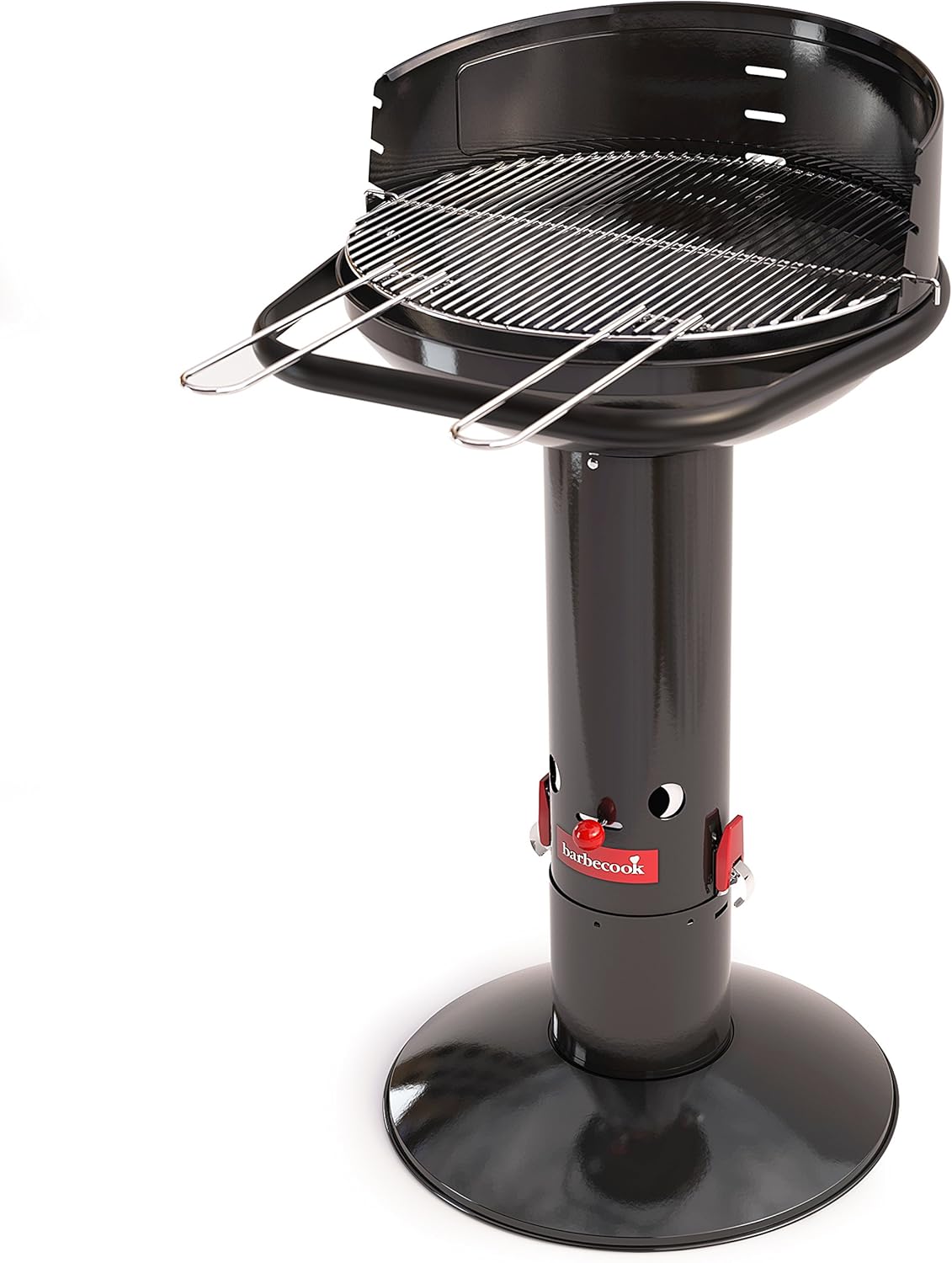 Säulengrill rund Standgrill 99-cm hoch Grillrost höhen-verstellbar