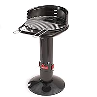  Loewy 50 Barbecook Säulengrill XXL schwarz Camping Balkon Picknick ✔ rund ✔ tragbar ✔ stehend grillen ✔ Grillen mit Holzkohle 