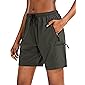 SANTINY Women's Hiking Cargo Shorts Quick Dry Lightweight Summer Shorts for Women Travel Athletic Golf with Zipper…