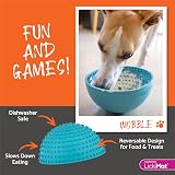 LICKIMAT Wobble Dog Slow Feeder Bowl Lick Mat Orange view 6