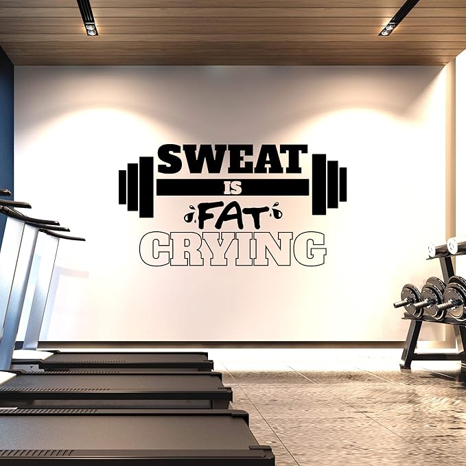 Gym Wall Decal,Gym Wall Art,Fitness Wall Quotes,Crossfit Wall Sticker