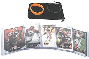 FRUZELG A.J. Green Football Cards, Assorted 5 Card Gift Bundle - Cincinnati Bengals Trading Cards