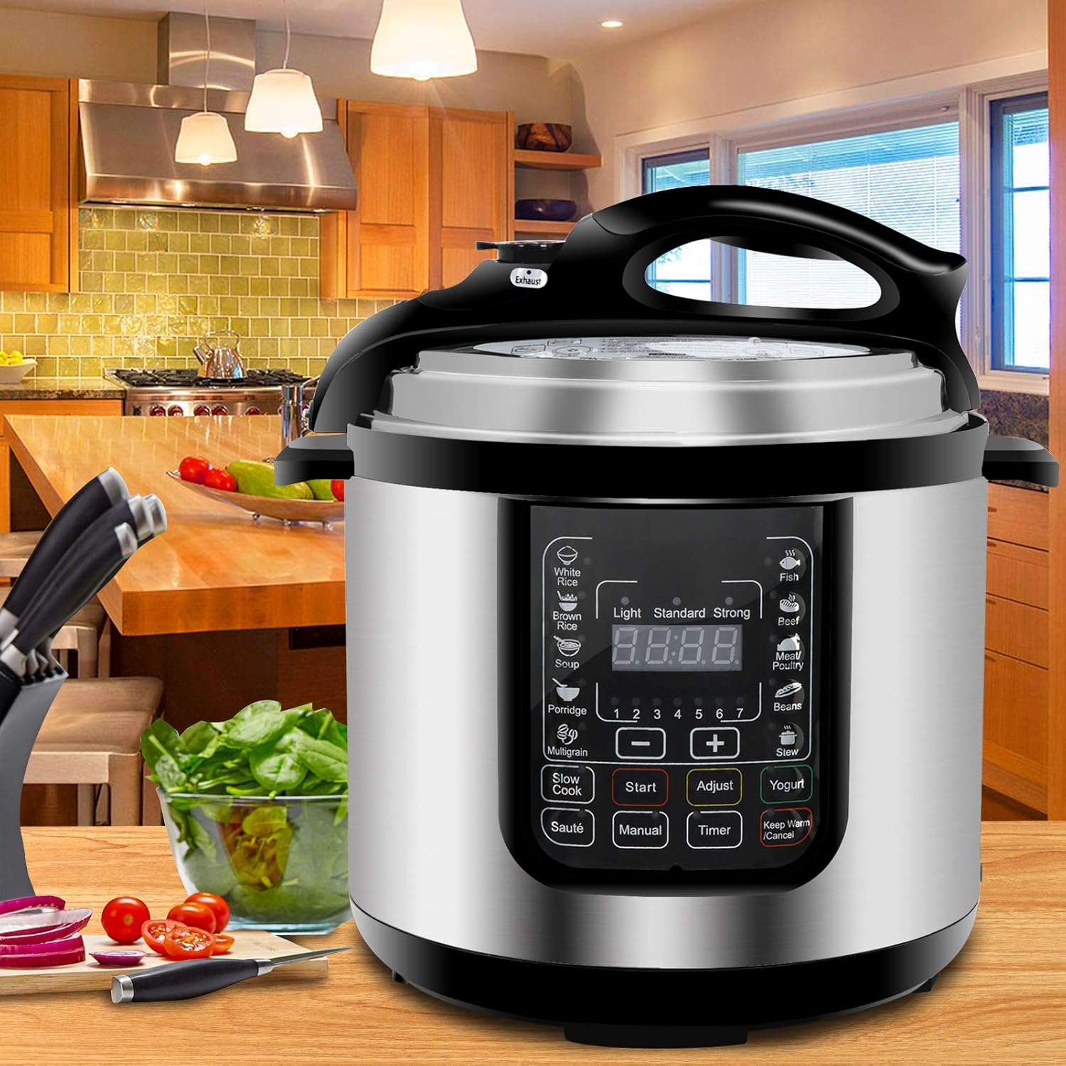 Amazon.com: ZENY 6 QT 14 en 1 Multiusos Olla a Presión ...