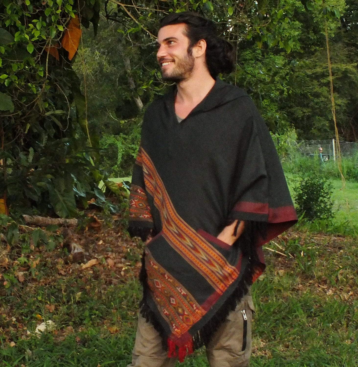 tribal poncho hoodie